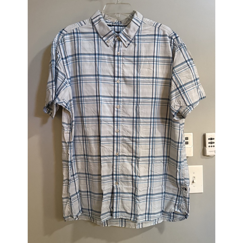 The North Shirt Lightweight Nylon Plaid Button Down Casualβ Outdoors XXL